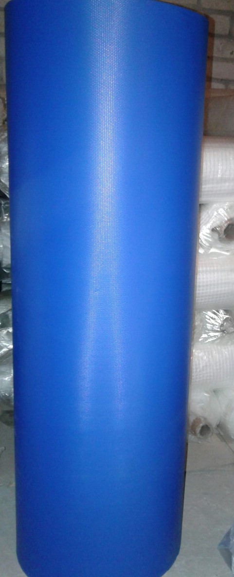 Пленка ребристая ПВХ синяя