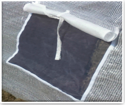 Окно с москитной сеткой на липучке